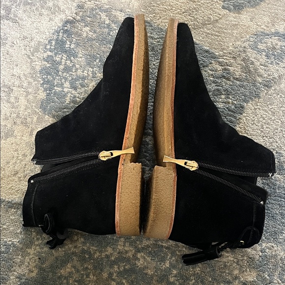 Kate Spade Black Ankle Booties with Brown Sole - Picture 4 of 6